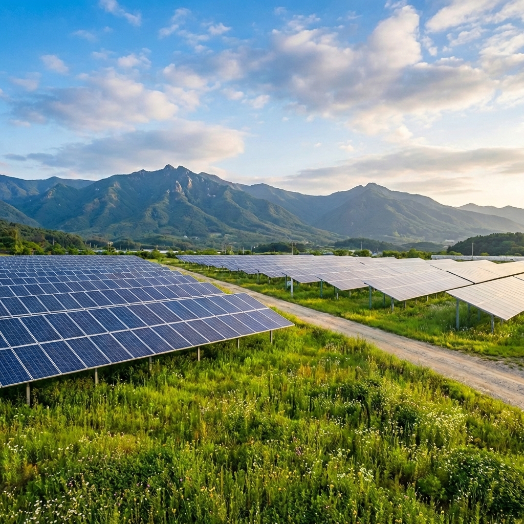 태양광 발전소 전경